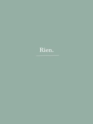 cover image of Rien.